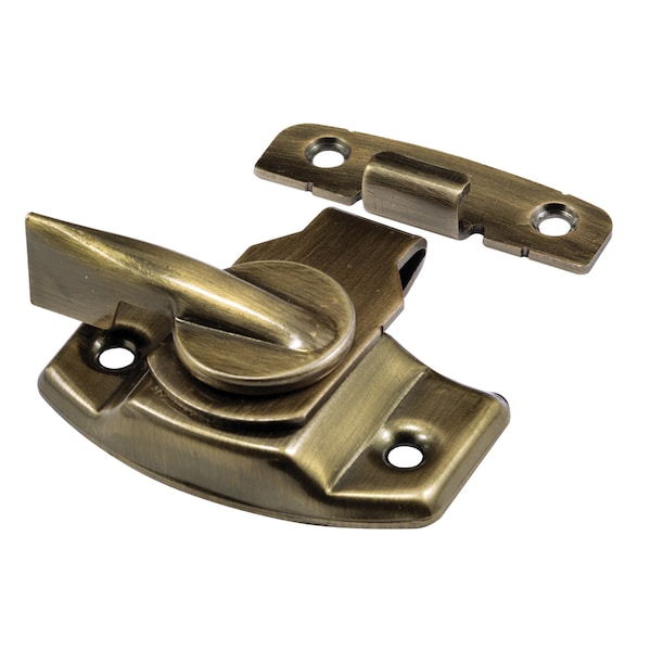 Prime-Line 1-3/4 in. Antique Brass-Plated Stamped Steel Double Hung Sliding F 2566 - main